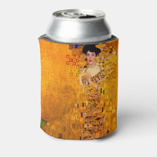 アデル・ブロッホ・バウアーのグスタフクリムトポートレート 缶クーラー (缶裏面)