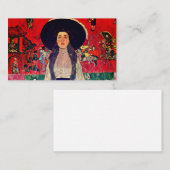 アデル・ブロッホ・バウアーIIのグスタフクリムトポートレート エンクロージャーカード (正面/裏面)