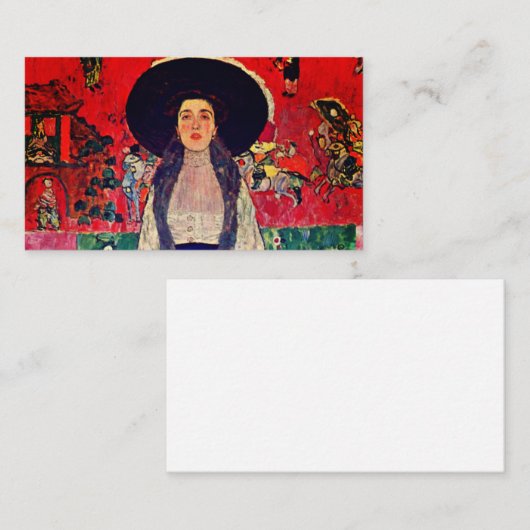アデル・ブロッホ・バウアーIIのグスタフクリムトポートレート エンクロージャーカード (正面/裏面)