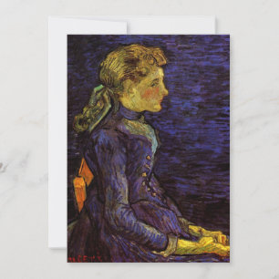 アデル・ラブー(Adeline Ravoux)の肖像画(Portrait of Adeline Ra 招待状