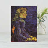 アデル・ラブー(Adeline Ravoux)の肖像画(Portrait of Adeline Ra 招待状 (スタンド正面)