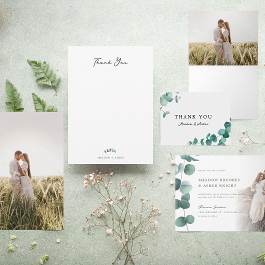 アデレーデ結婚のユーカリありがとう サンキューカード