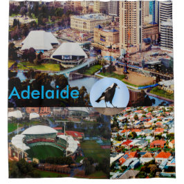 アデレードの浴室 シャワーカーテン