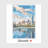 アデレードオーストラリア旅行芸術ヴィンテージ シール (シート)