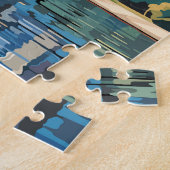 アデレードオーストラリア旅行芸術ヴィンテージ ジグソーパズル (側面)