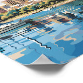 アデレードオーストラリア旅行芸術ヴィンテージ ポスター (角)