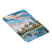 アデレードオーストラリア旅行芸術ヴィンテージ マグネット (右側)