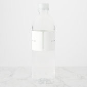 アデレード結婚の水色ユーカリ ペットボトルラベル (裏面)