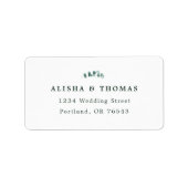 アデレード結婚の水色ユーカリ ラベル (正面)