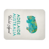 アデレード・オーストラリア・ウォンバット マグネット (横)