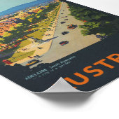 アデレード・オーストラリア・ヴィンテージ旅行ポスター ポスター (角)