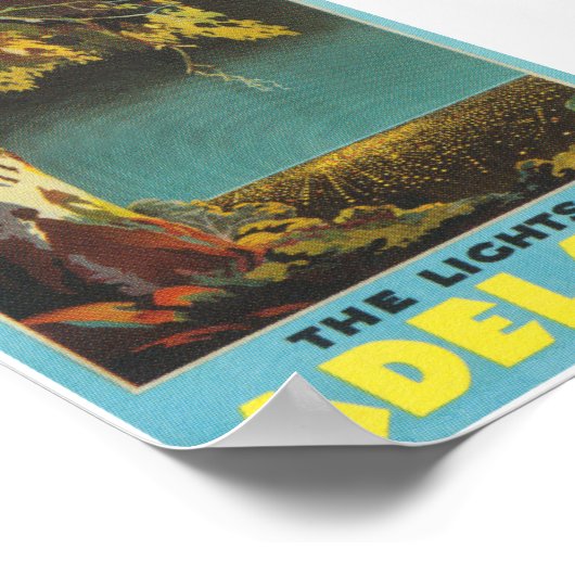 アデレード・オーストラリア・ヴィンテージ旅行ポスター ポスター (角)