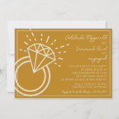 アデレード | キュレート色 | 婚約パーティー 招待状 (正面)