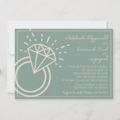 アデレード | キュレート色 | 婚約パーティー 招待状 (正面)