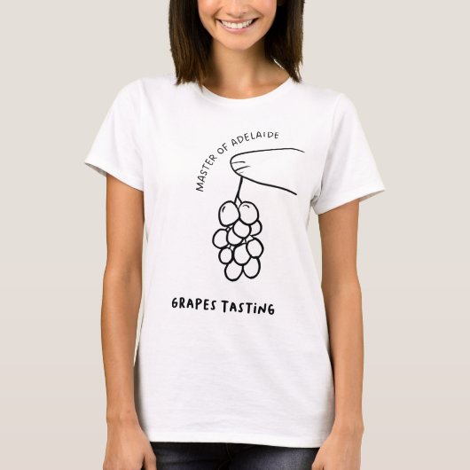 アデレード・ブドウの試飲のマスター Tシャツ (正面)