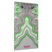 アデレードPASTEL 3D!ピンク、緑、白の光沢 クリップボード (右)