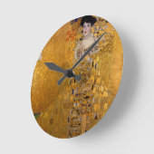 アデレ・ブロッホ・バウアーのポートレート、グスタフクリムト1907 ラウンド壁時計 (傾斜)