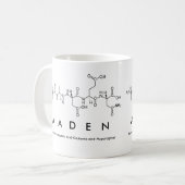 アデンのペプチド名mag コーヒーマグカップ (正面左)