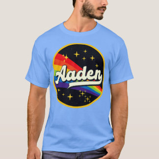 アデンレインボーイン宇宙ヴィンテージスタイル Tシャツ