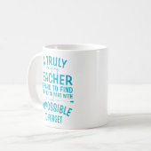 アトゥルアメージング先生ターコイズアクアコーヒーマグ コーヒーマグカップ (正面左)