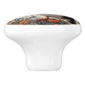 アトエレガントラティックプフィンWilliam インスパイア Morris セラミックノブ (側面)