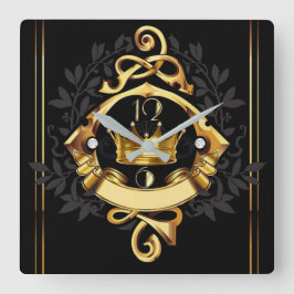 アトエレガントルデコパーソナライズされた スクエア壁時計