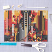 アトエレガントルデコ模様 薄葉紙 (クラフト)