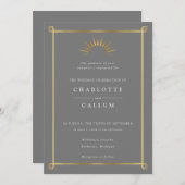 アトエレガントルデコ結婚式招待状 招待状 (正面/裏面)