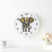 アトエレガントルデコ象 ラージ壁時計 (ホーム)