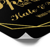 アトエレガントルデコ金ゴールド&ブラックスパーカーがオフ送信 ポスター (角)