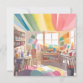 アトカラフルルスタジオ | 水彩絵を描カード (正面)