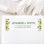 アトカラフルルデコの縁ど花 ラベル (インサイチュ)