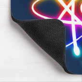 アトカラフル白熱［赤熱］光を放つム – 濃い青 マウスパッド (コーナー)