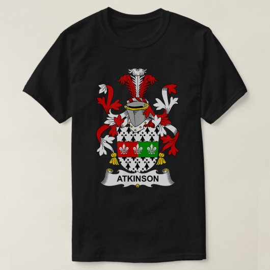 アトキンソンコートオブアームズ家紋 Tシャツ (デザイン正面)