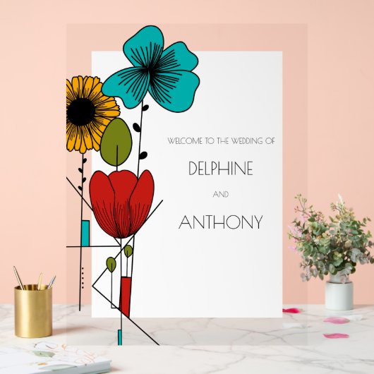 アトコンテンポラリールノヴォーフローラ結婚ズ アクリルサイン (ウェディング)