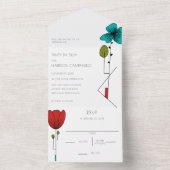 アトコンテンポラリールノヴォーフローラ結婚ズ オールインワン招待状 (内側)