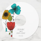 アトコンテンポラリールノヴォーフローラ結婚ズ ワイングラスタグ (正面)