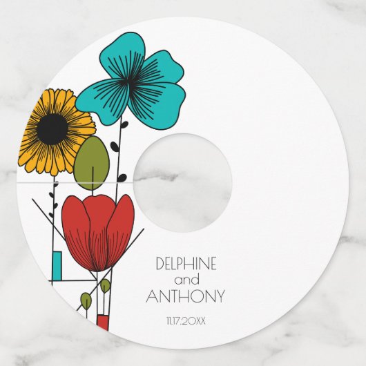 アトコンテンポラリールノヴォーフローラ結婚ズ ワイングラスタグ (正面)