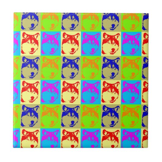 アトポップ・アートのルウルフアイズ タイル (正面)