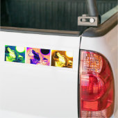 アトポップ・アートのルウルフ バンパーステッカー (トラック上)