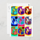 アトポップ・アートのルウルフ ポストカード (正面/裏面)