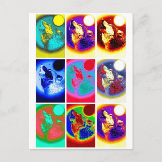 アトポップ・アートのルウルフ ポストカード (正面)