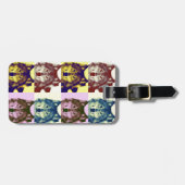 アトポップ・アートのルウルフ ラゲッジタグ (正面横)