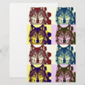 アトポップ・アートのルウルフ 便箋 (正面/裏面)