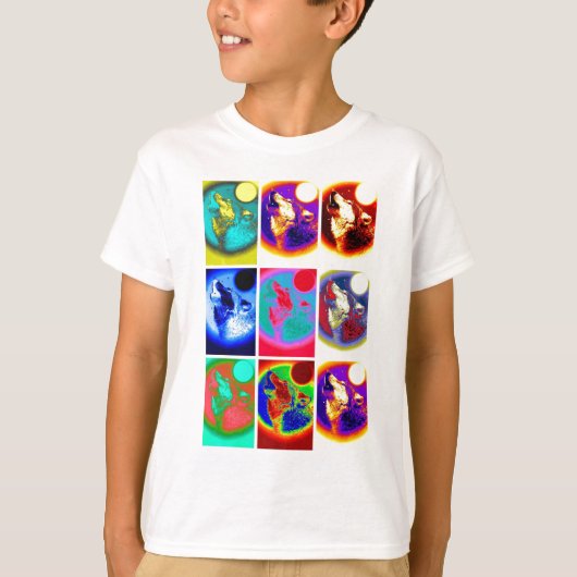 アトポップ・アートのルウルフ Tシャツ (正面)