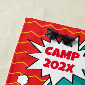 アトポップ・アートのルキャンピングおもしろい ビーチタオル (インサイチュ)