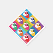 アトポップ・アートのルギニア豚 スタンダードカクテルナプキン (角)