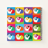 アトポップ・アートのルギニア豚 ノートブック (裏面)