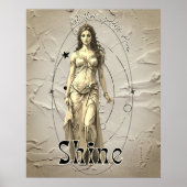 アトポップ・アートのルギリシャ女神アフロディーテ ポスター (正面)