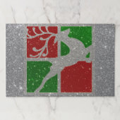 アトポップ・アートのルクリスマスディア紙ランチョンマット ペーパーパッド (正面)